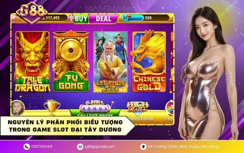Nguyên lý phân phối biểu tượng trong game slot đại tây dương