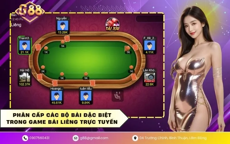 Phân cấp các bộ bài đặc biệt trong game bài liêng trực tuyến